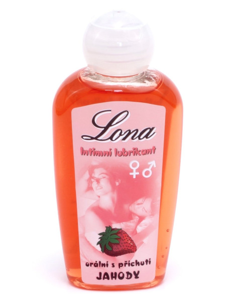 LONA lubrikační gel jahodový (orální)