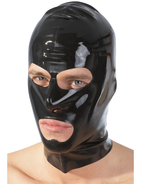 Latexová maska (černá)