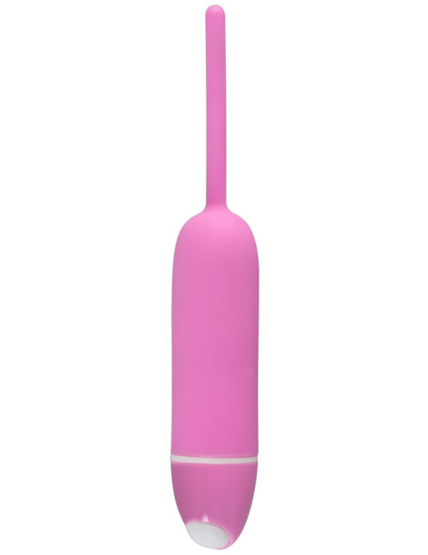 Vibrační dilatátor pro ženy (silikonový), růžový