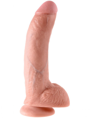Realistické dildo s varlaty King Cock 9" , Pipedream