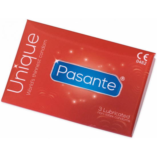 Extratenké kondomy bez latexu Pasante Unique , 3 ks