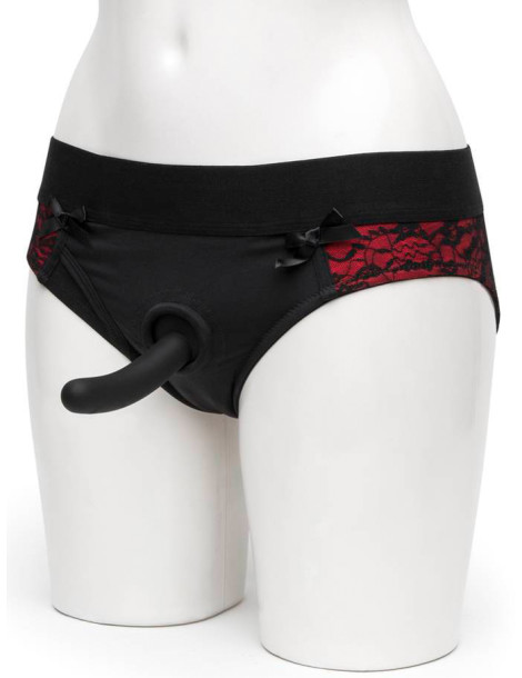 Kalhotky/univerzální harnes + dildo Pegging Panty Set (Scandal)