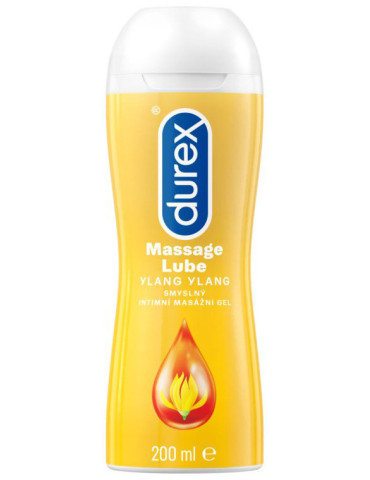 Masážní a lubrikační gel Durex 2 v 1 Ylang Ylang , 200 ml