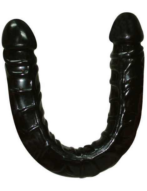 Oboustranné dildo Ultra,Dong , černé, 43 cm