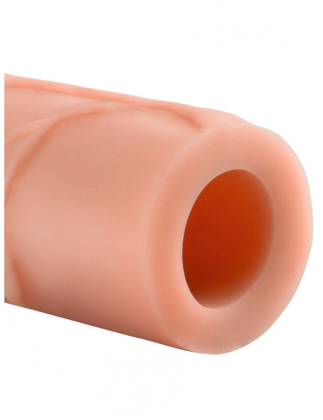 Realistický návlek na penis MEGA (zvětší o 2,5 cm)