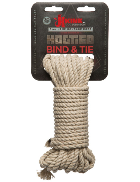 Konopné lano na bondage Hogtied Bind & Tie , 9 m