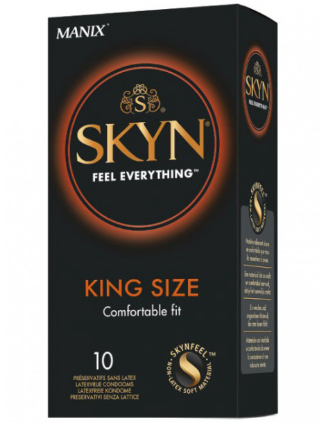 Ultratenké XL kondomy bez latexu Manix SKYN King Size (10 ks)