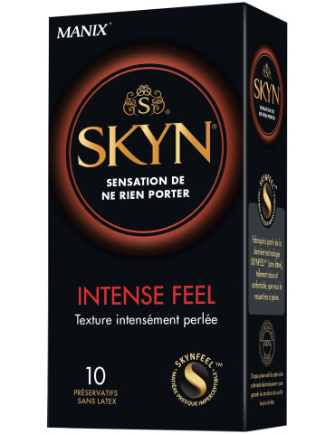 Ultratenké kondomy bez latexu Manix SKYN Intense Feel , vroubkované (10 ks)