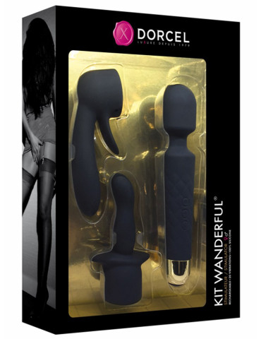 Masážní hlavice Dorcel Kit Wanderful + 2 nástavce