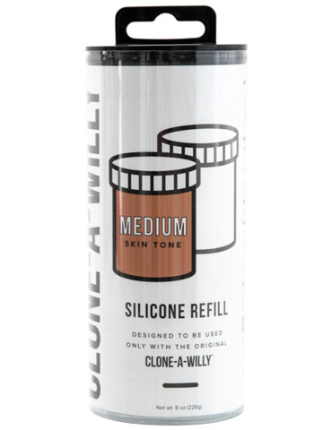 Náhradní silikon pro Clone,A,Willy , karamelový (světle hnědý)