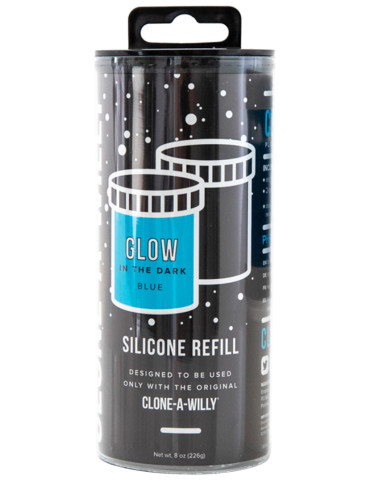Náhradní silikon pro Clone,A,Willy , modrý (svítící ve tmě)