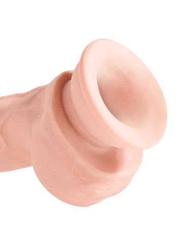 Realistické dildo s varlaty a přísavkou Triple Density 8" , King Cock