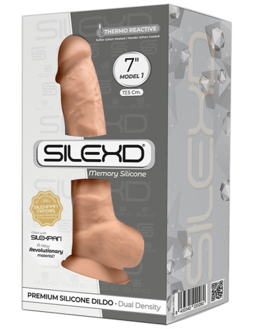 Realistické dildo SILEXD Model 1 , z paměťového silikonu