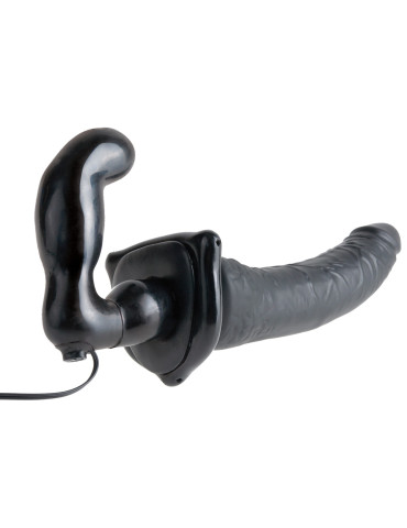 Samodržící připínací penis s vibracemi Deluxe Vibrating Penetrix Strap,On , Pipedream