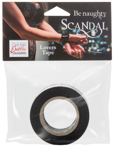Tenká černá páska na bondage Lovers Tape , SCANDAL