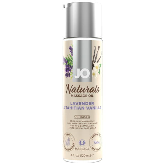 Esenciální masážní olej Lavender & Tahitian Vanilla , System JO, 120 ml