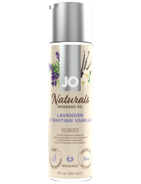 Esenciální masážní olej Lavender & Tahitian Vanilla , System JO, 120 ml