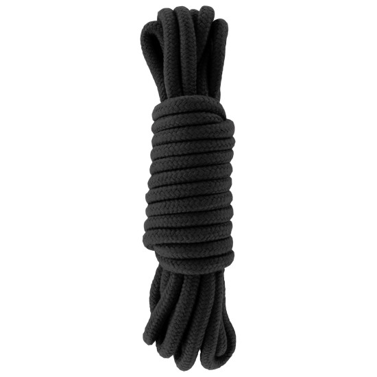 Černé bavlněné lano na bondage Hidden Desire , 5 m
