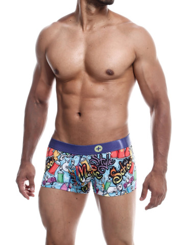 Pánské boxerky s barevným obrázkovým motivem Hipster Trunk , MaleBasics