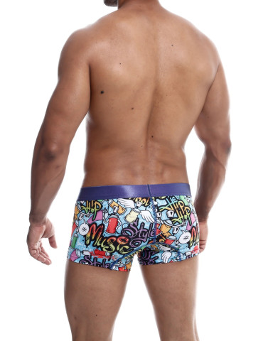 Pánské boxerky s barevným obrázkovým motivem Hipster Trunk , MaleBasics