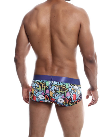 Pánské slipy s barevným obrázkovým motivem Hipster Brief , MaleBasics