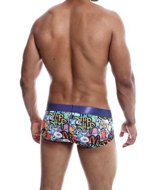 Pánské slipy s barevným obrázkovým motivem Hipster Brief , MaleBasics