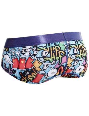 Pánské slipy s barevným obrázkovým motivem Hipster Brief , MaleBasics