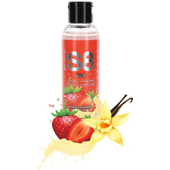 Lubrikační/masážní gel S8 4,in,1 Vanilla Strawberry Whipped Cream