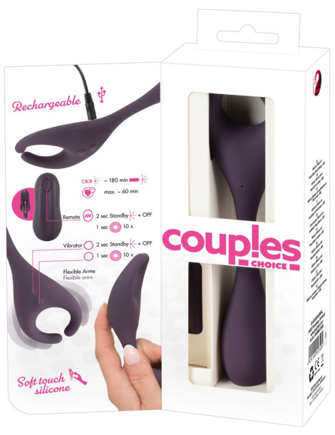 Tvarovatelný vibrátor pro páry s dálkovým ovladačem , Couples Choice