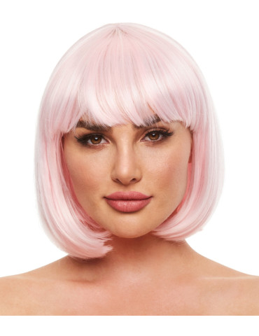 Růžová svítící paruka Cici (mikádo) , Pleasure Wigs