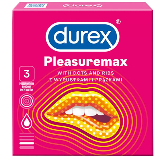 Kondomy Pleasuremax , Durex (3 ks)