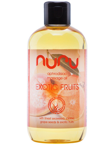 Afrodiziakální masážní olej Exotic Fruits , Nuru (250 ml)