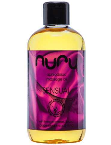 Afrodiziakální masážní olej Sensual , Nuru (250 ml)