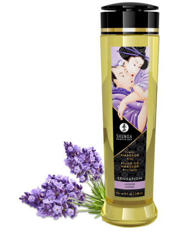 Masážní olej SENSATION Lavender , Shunga