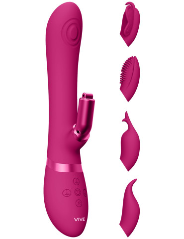 Pulzační vibrátor se 4 vyměnitelnými nástavci na klitoris VIVE Etsu