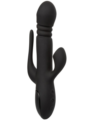 Trojitý přirážecí vibrátor se sacím výstupkem na klitoris Triple Euphoria , California Exotic Novelties