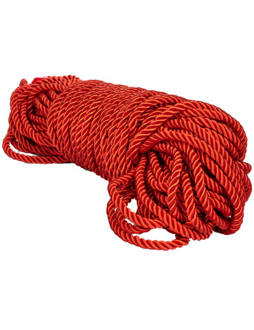 Červené bondage lano SCANDAL (30 m) , California Exotic Novelties