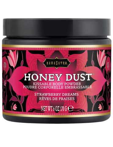 Slíbatelný tělový pudr Honey Dust Strawberry Dreams , Kama Sutra, 170 g