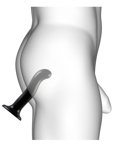 Dildo ze silikonu s přísavkou ve tvaru srdíčka (velikost L) , Strap,On,Me