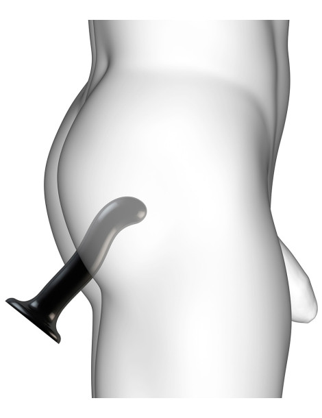 Dildo ze silikonu s přísavkou ve tvaru srdíčka (velikost L) , Strap,On,Me