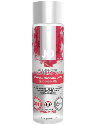 Hřejivý masážní gel All,in,One Warm Embrace , System JO (120 ml)