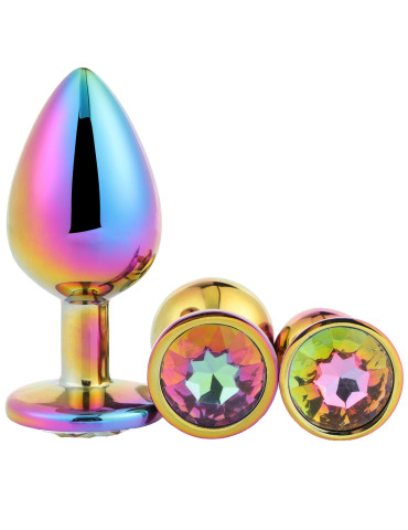 Sada análních kolíků se šperkem Multicolour Plug Set , Dream Toys