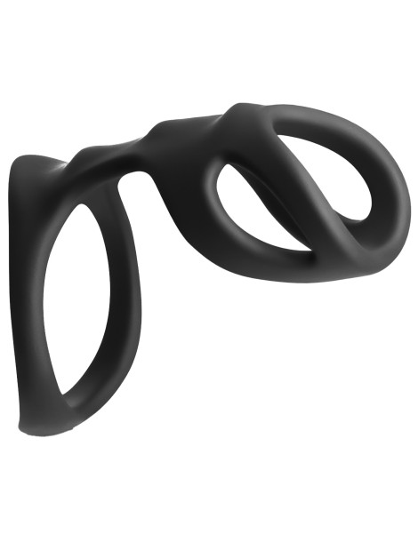 Silikonový postroj na penis a varlata Renegade Boost , NS Novelties