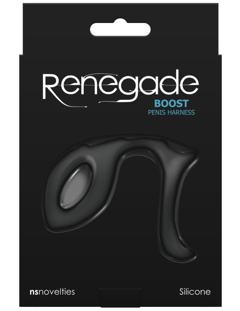 Silikonový postroj na penis a varlata Renegade Boost , NS Novelties