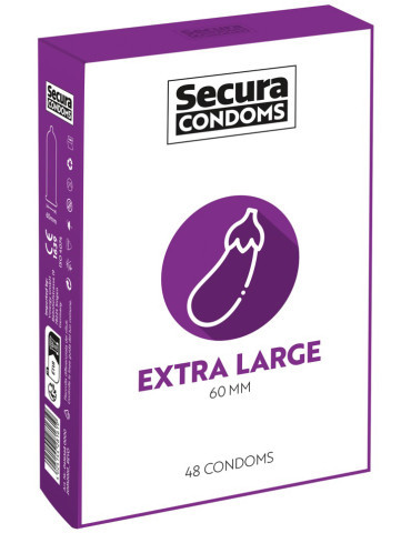 Extra velké kondomy Extra Large , Secura (48 ks)