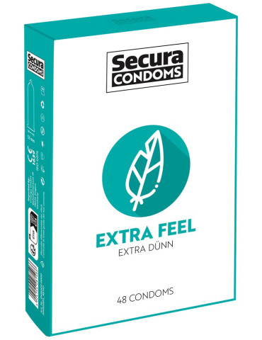 Extra tenké kondomy Extra Feel , Secura (48 ks)