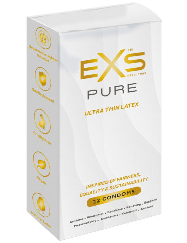 Extra tenké kondomy EXS Pure (12 ks)