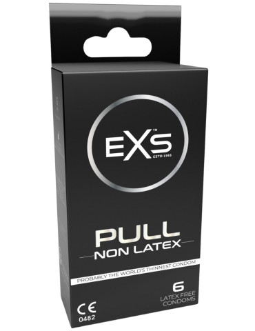 Extra tenké kondomy bez latexu EXS Pull Non Latex (6 ks)