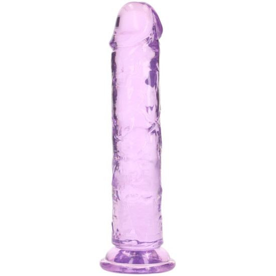 Realistické dildo s přísavkou RealRock 7" , SHOTS (fialové)