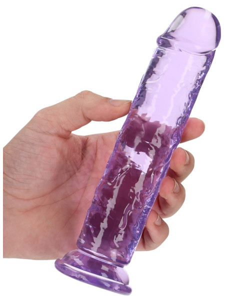 Realistické dildo s přísavkou RealRock 7" , SHOTS (fialové)